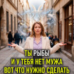 Ты РЫБЫ и у тебя нет мужа. Вот что нужно делать.