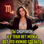 Ты СКОРПИОН и у тебя нет мужа. Вот что нужно делать.